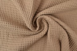 Waffle fabric 69 taupe