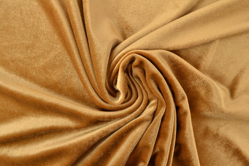 velvet stretch 44 gold / dark ochre yellow