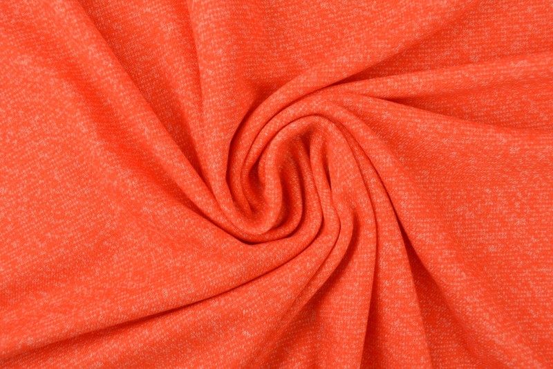 French Terry melange 23 dark orange