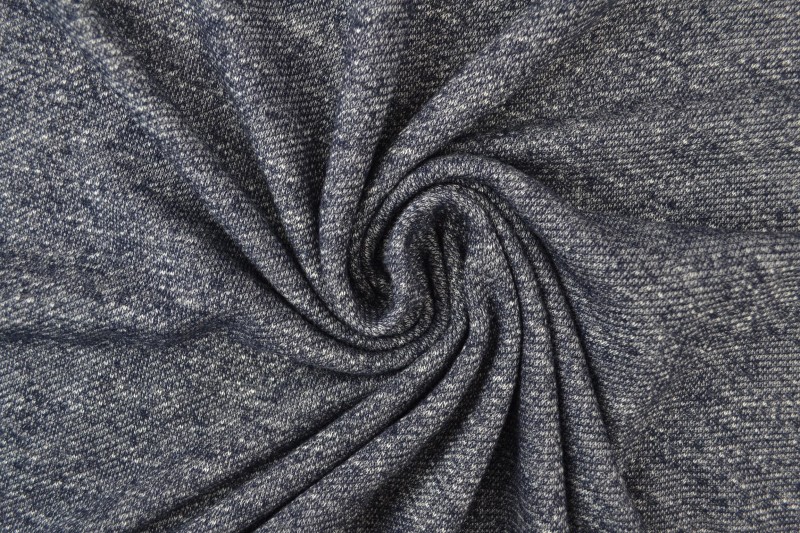 French Terry melange 48 navy