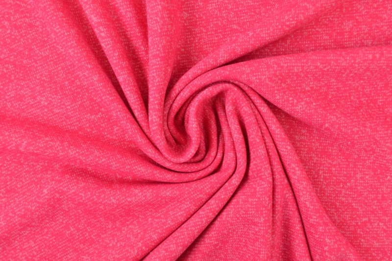 French Terry melange 30 pink