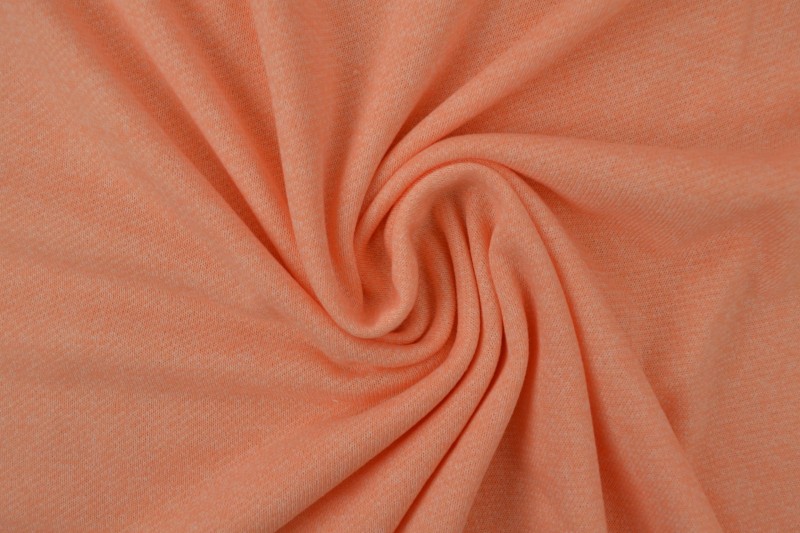 French Terry melange 40 salmon pink