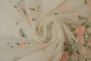 Mesh embroidered 16-1