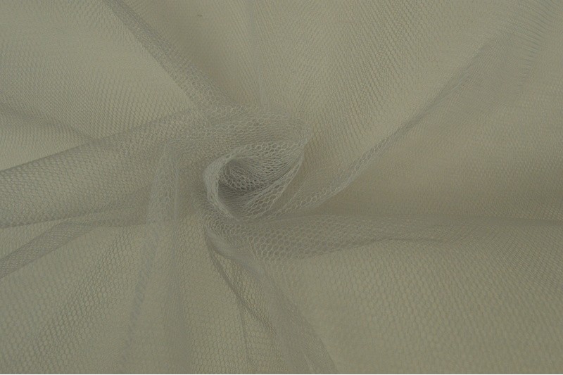 Tulle 25 silver grey